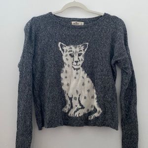 Small Hollister Cheetah print Sweater!